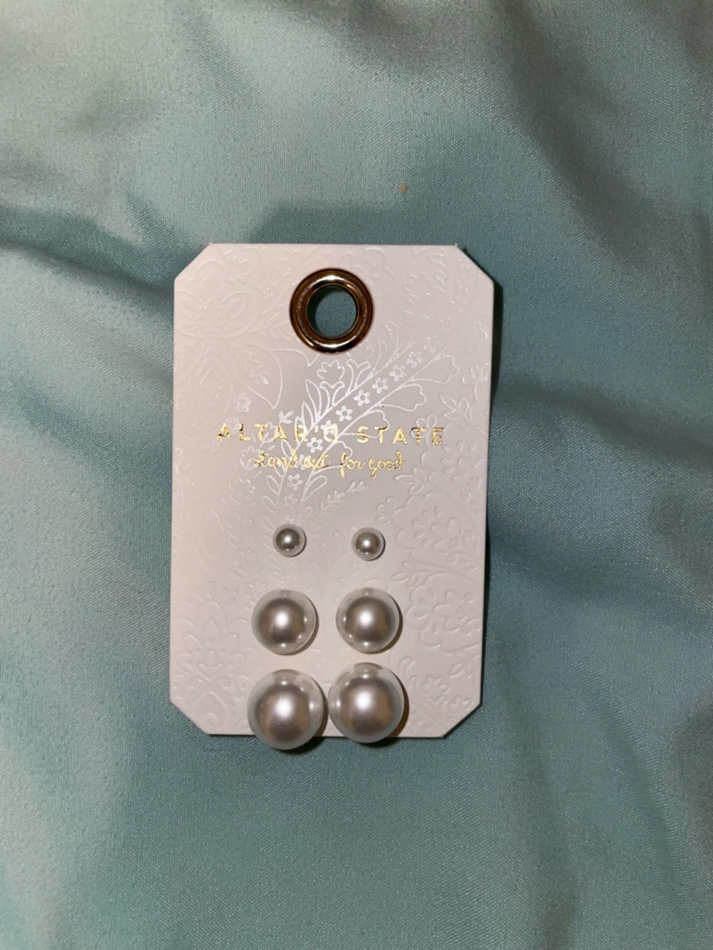 Pearl Earring Trio Set